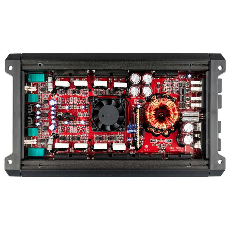 Ds18 4-Channel Sxe Amplifier Class A|B 2X 200/4Ohm Bridge 4 X 100/2Ohm 4 X 60/4Ohm Watts Rms- Red 1