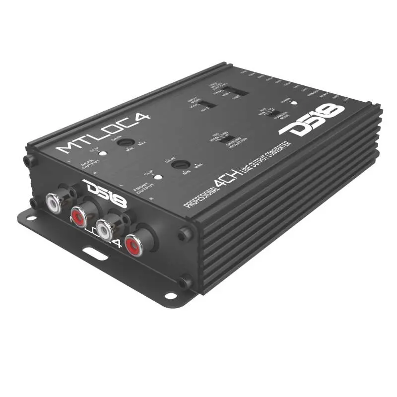Ds18 4-Chnl Speaker Emulator Remote Out Level Matching Controls Led Clip Indicator Hi/Low Converters 1