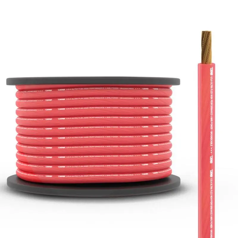 Ds18 4-Ga Power And Ground 100-Feet Red 1