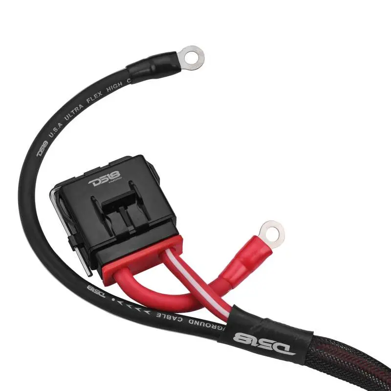 Ds18 4-Ga Water Resistant Fuse Holder 8 Ft Of Power And Ground Wires 2 Door Utv 1
