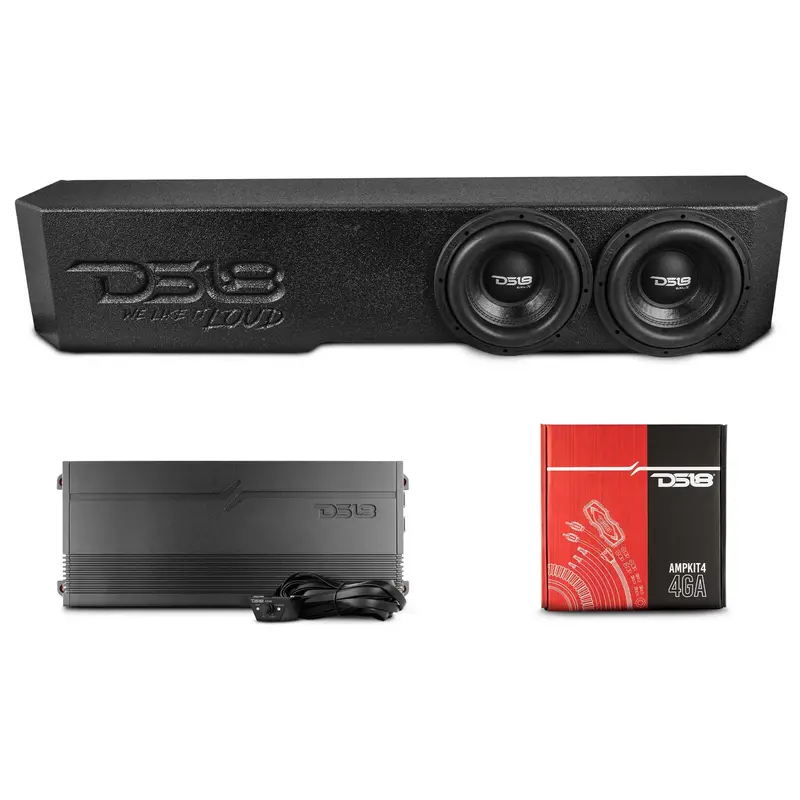 Ds18 43 3/4In Long Forward Firing Underseat Ported Box 2Ftx8in Subwoofer Enclosure- Black Finish 1