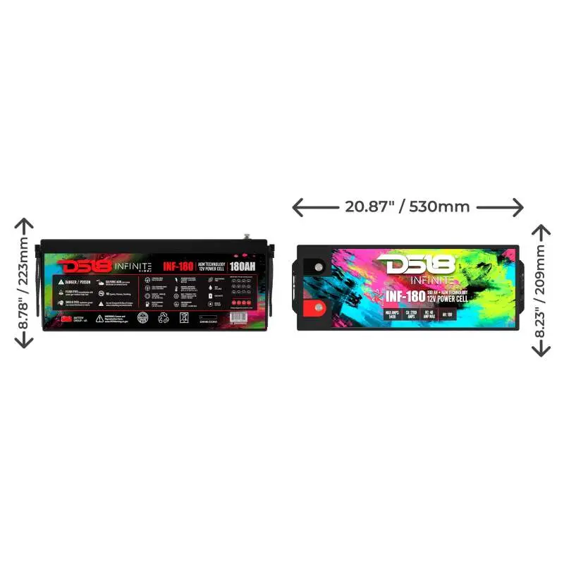 Ds18 5000 Watts 180 Ah Infinite Agm Power Cell Battery 1
