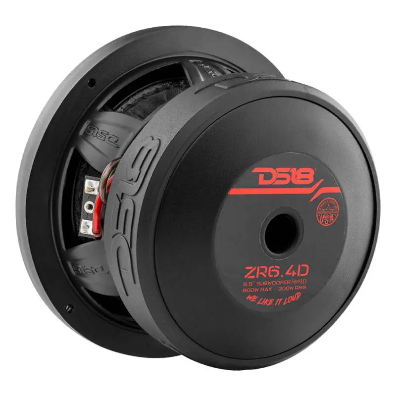Ds18 6.5In 300 Watts Rms 4 Ohm Dvc Zr Subwoofer 1