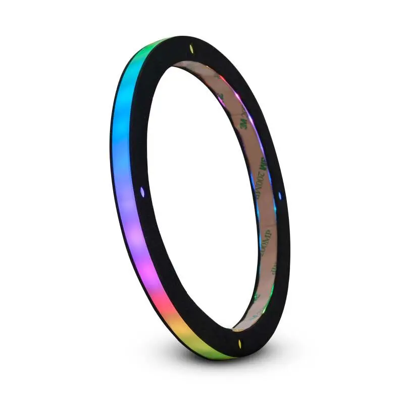 Ds18 6.5In Digital Led Speaker Ring W/ Digital Led Lights 1/2In Spacer Depth 1