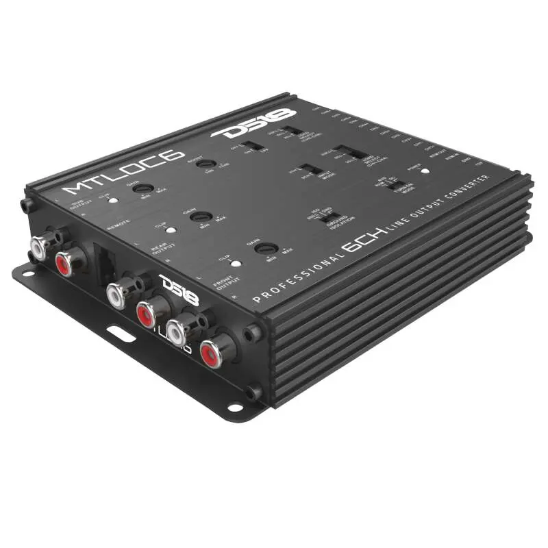 Ds18 6-Chnl Speaker Emulator Remote Out Level Matching Controls Led Clip Indicator Hi/Low Converters 1