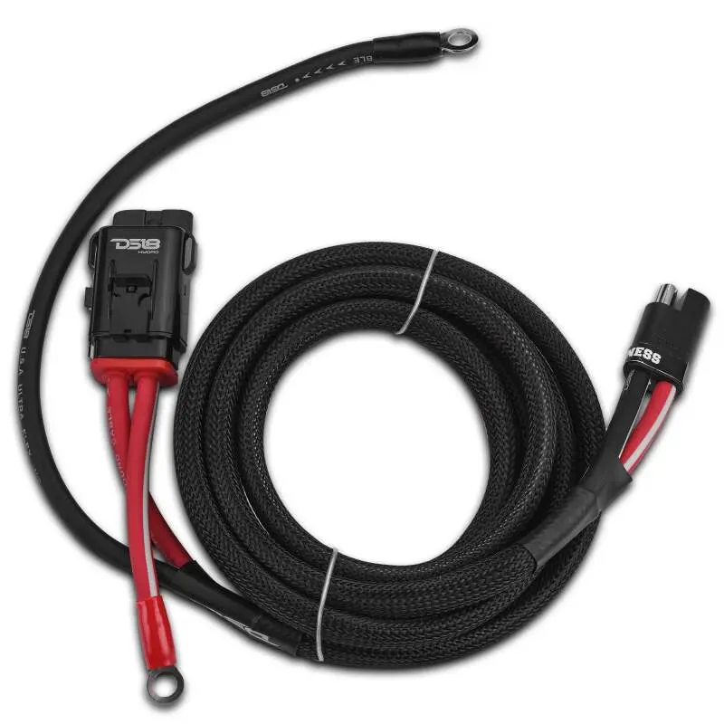 Ds18 6-Ga Water Resistant Fuse Holder 8 Ft Of Power And Ground Wires 2 Door Utv 1