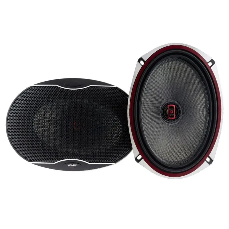 Ds18 6X9in 160 Watts Rms 3 Ohm 2-Way Coaxial Speakers And Component System W/ Fiberglass Cone 1