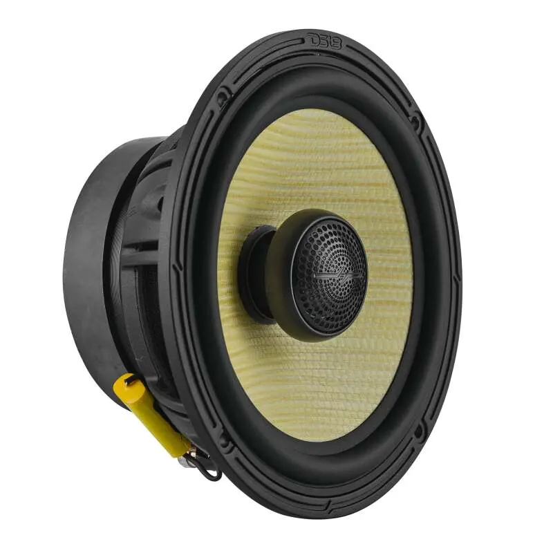 Ds18 Deluxe Quality 6.5In Coaxial 150 Watts Rms 4 Ohm Yellow Straw + Composite Foam Cone 1