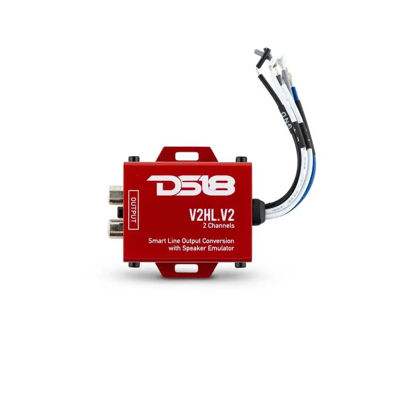 Ds18 Hi/Low Converter 2-Chnl Speaker Emulator Remote Out For Adding Aftermarket Amps To Any System 1