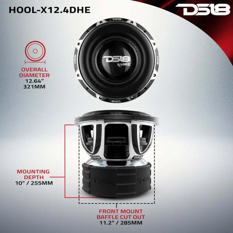 Ds18 Hooligan High Excursion Subwoofer 15In 4000 Watts Rms 2 Ohm Dvc 1
