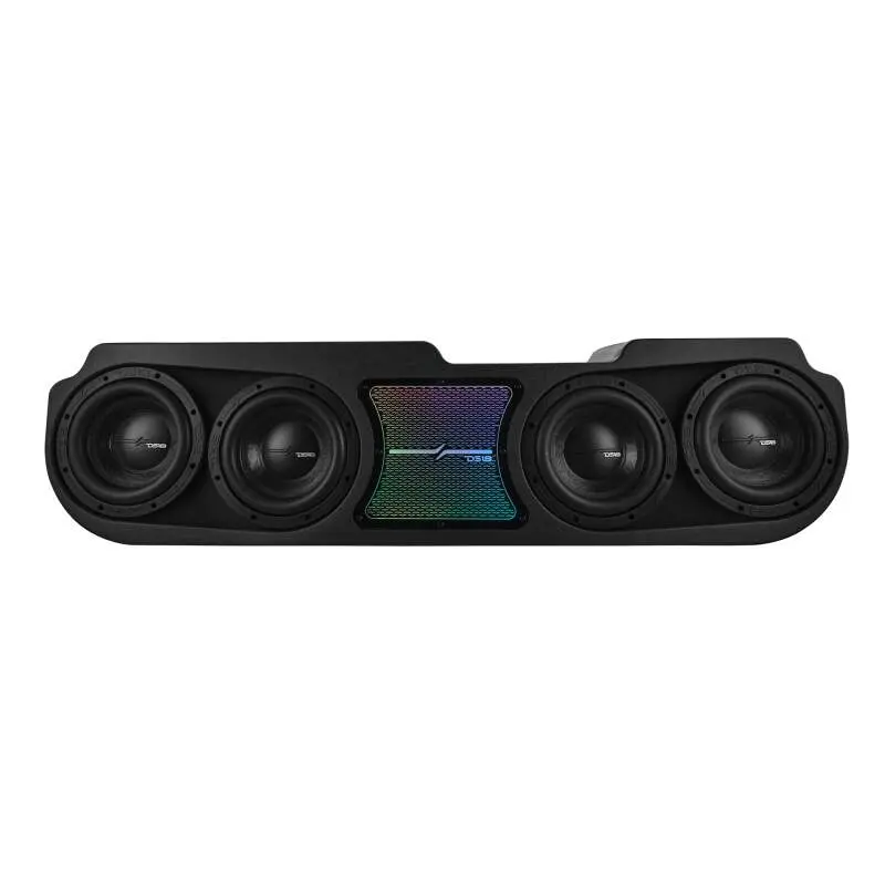 Ds18 Jeep Gladiator Jt 2020-Up 4 X 8In Subwoofers Included (Zr8.2D) Underseat Box Black -Led Lights 1