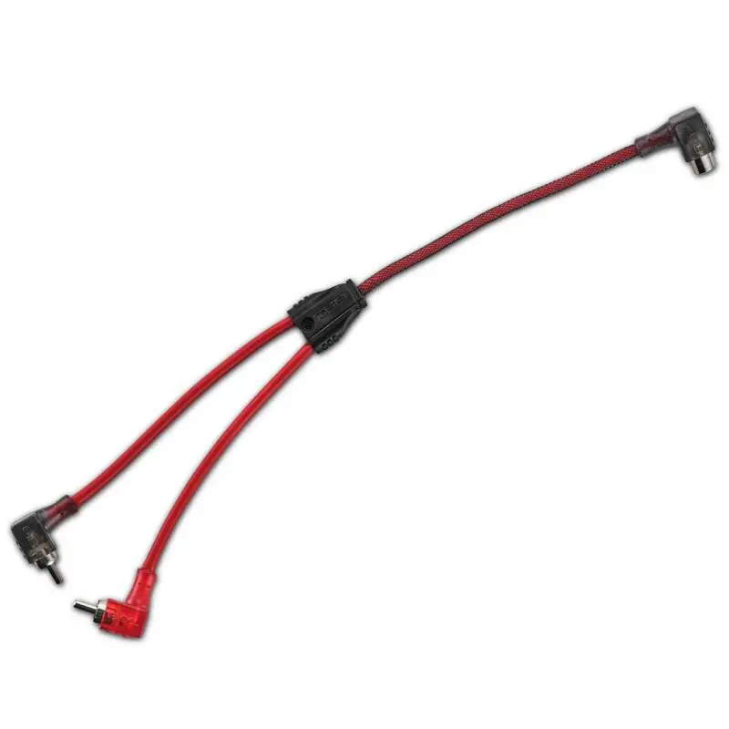 Ds18 Level 2 Rca Wire Y Connector 1 Female To 2 Males Smart 90-Degree Connectors 1
