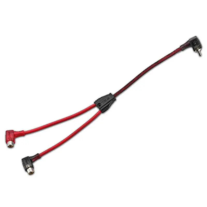 Ds18 Level 2 Rca Wire Y Connector 1 Male To 2 Females Smart 90-Degree Connectors 1