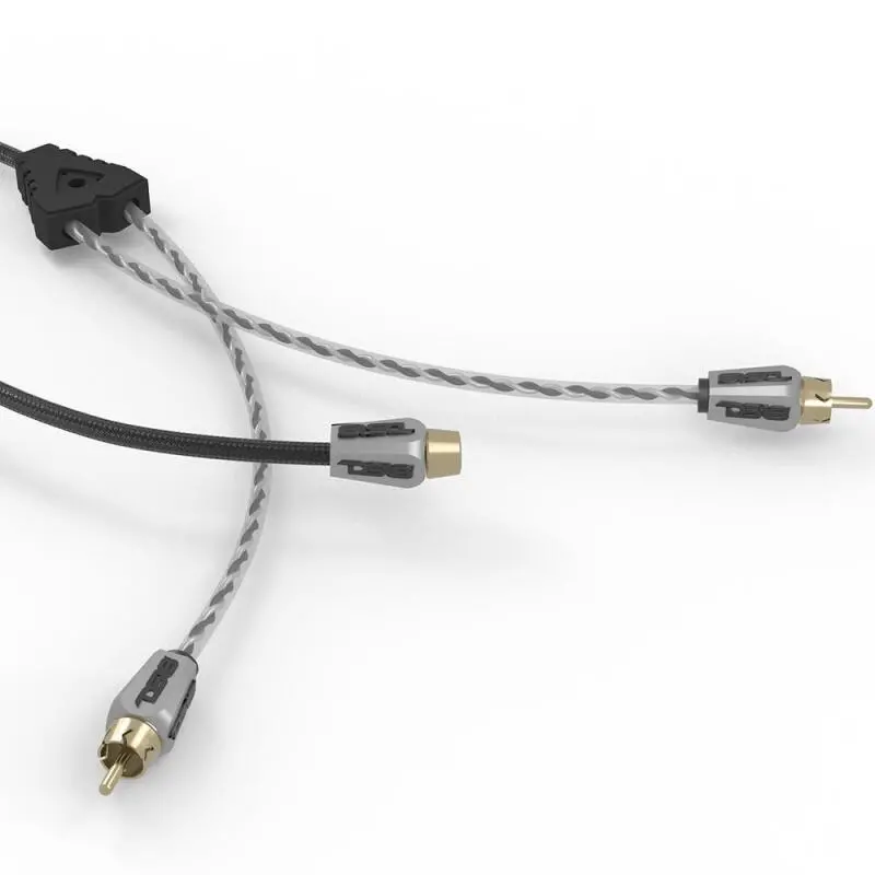 Ds18 Level 3 Rca Wire Y Connector 1 Male To 2 Female Black 1