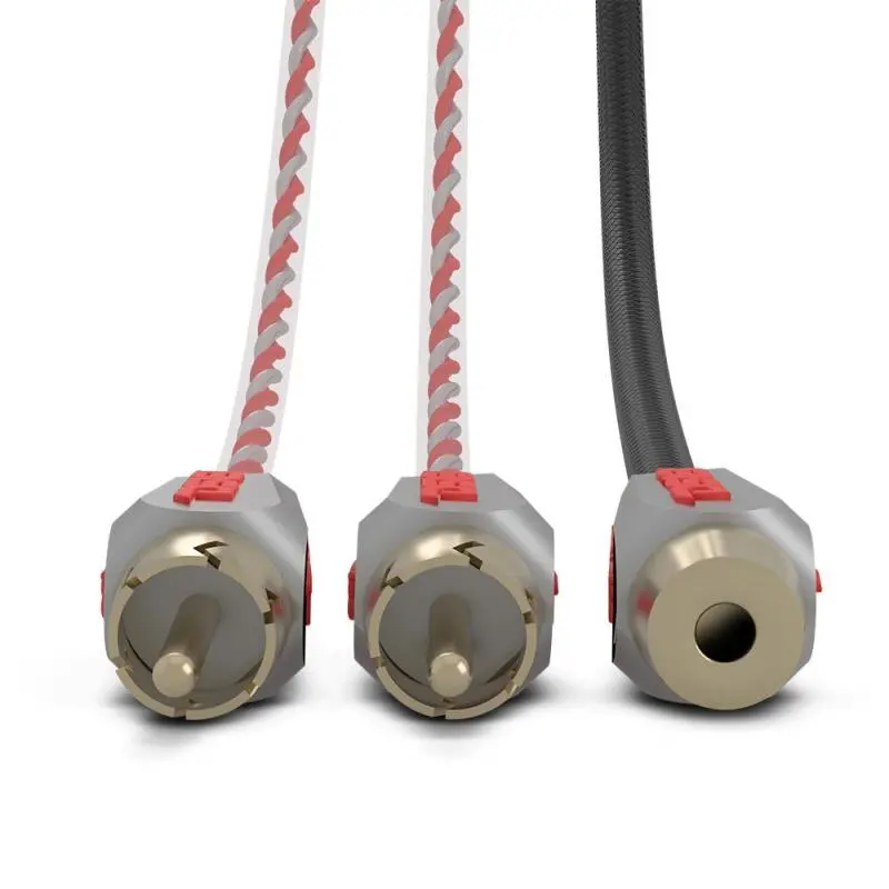 Ds18 Level 3 Rca Wire Y Connector 1 Male To 2 Female Red 1