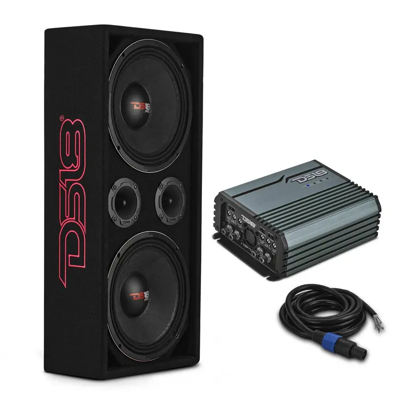 Ds18 Loaded Ported Enclosure Incls Pro-X10m & Pro-Twx2/Frp-1.2K4/ Cable & Terminal- Black Carpet 1
