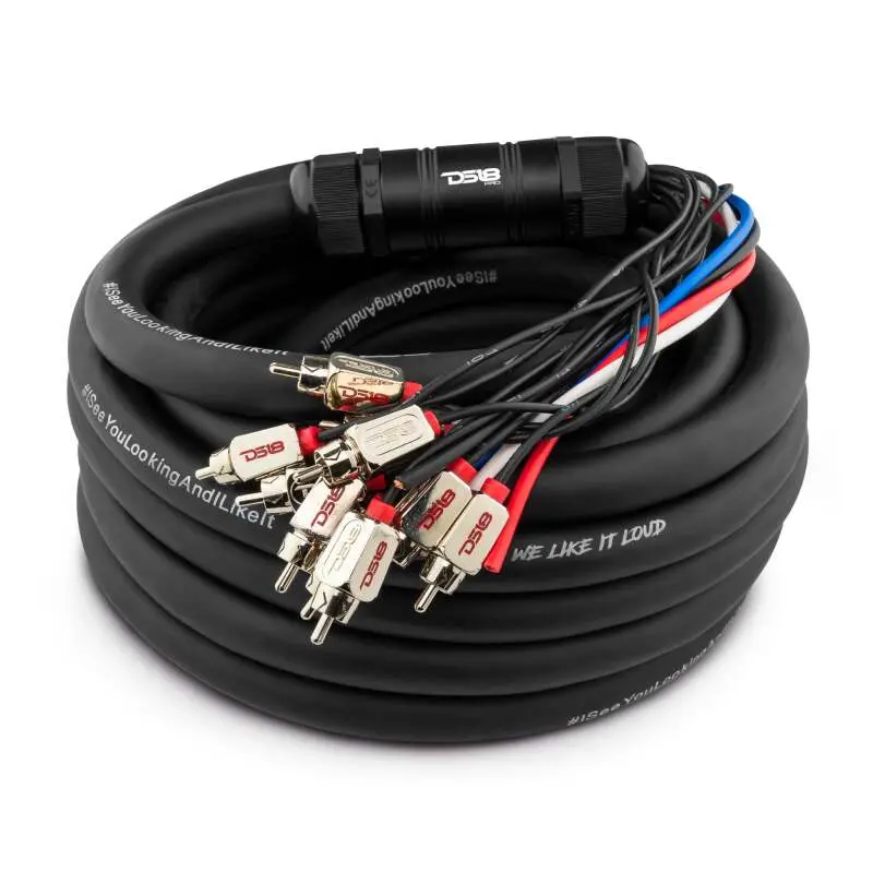 Ds18 Medusa Wire Pack 10 Channel Rca 4 X 12Ga Ofc Power Wire 30-Feet 1