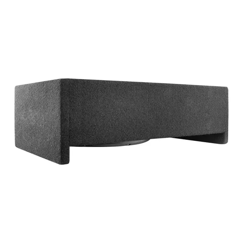 Ds18 Single 10In Shallow Subwoofer & Enclosure 300 Watt Rms Downfiring Sealed Black Carpet Amplified 1