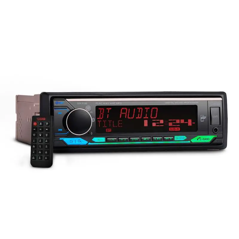 Ds18 Single Din Headunit Full Dsp Bluetooth Usb 3 Zones Rgb Illumination Built-In Amp 240 Watts Rms 1