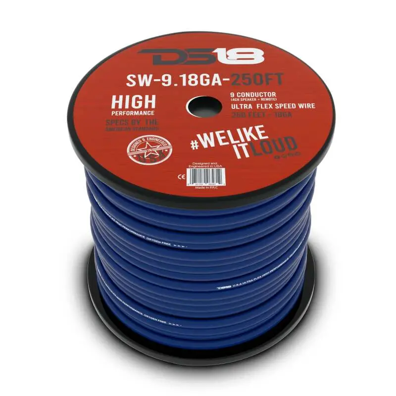 Ds18 Speed Speaker Wire 9 X 18-Ga 250-Feet 1
