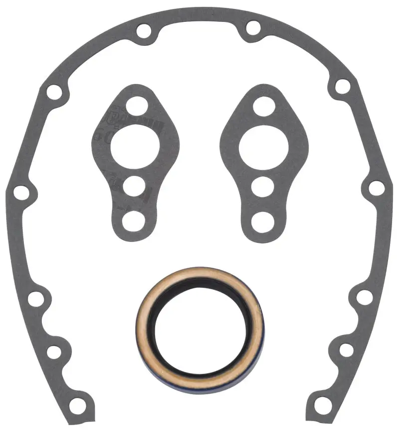 Edelbrock Sbc Timing Cover Gasket And Oil Seal Kit 1