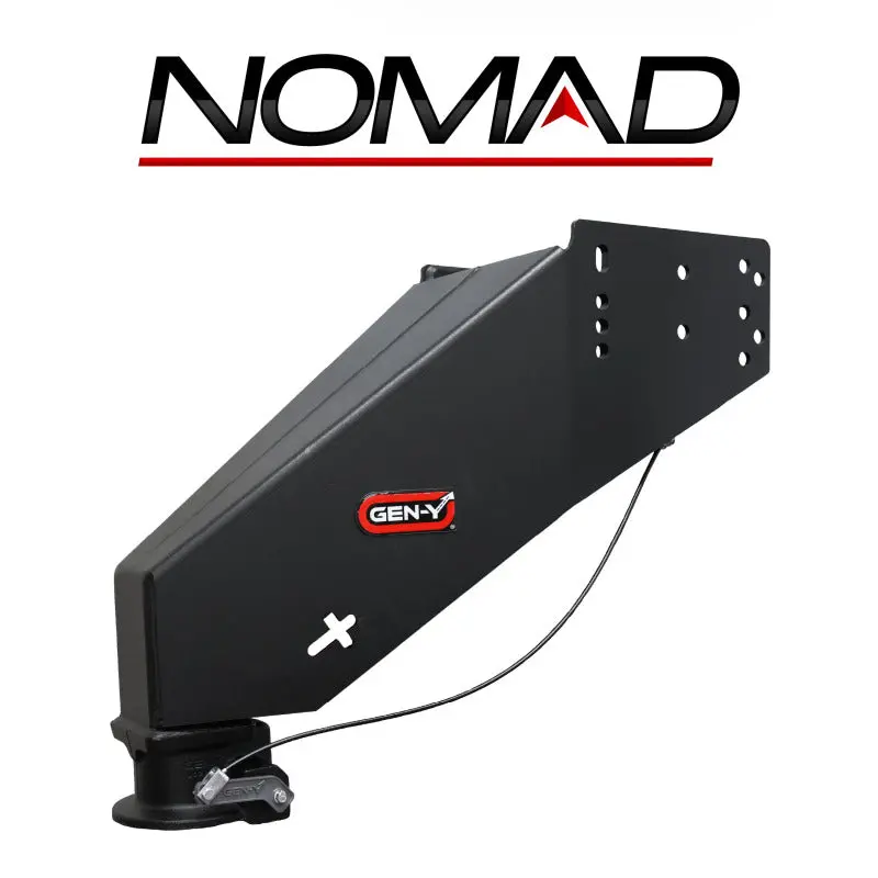 Gen-Y Nomad Static 5Th Wheel To Gooseneck - 6.5K Tw 30K Tow - Texture Black (1116/1621/1716 Frames) 1