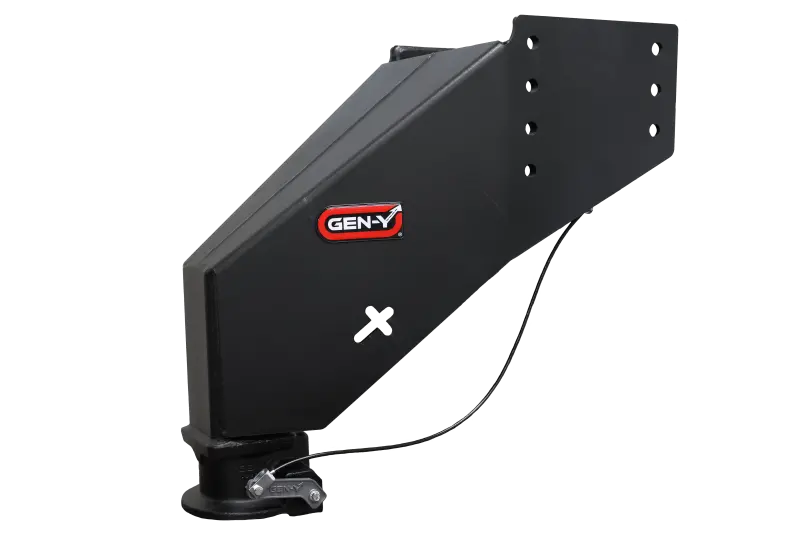 Gen-Y Nomad Static 5Th Wheel To Gooseneck - 6.5K Tw 30K Tow - Texture Black (Rhino Frames) 1