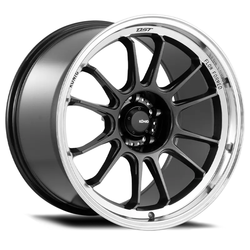 Konig Hypergram 18X9.5 5X112 Et30 Metallic Carbon W/ Machined Lip 1