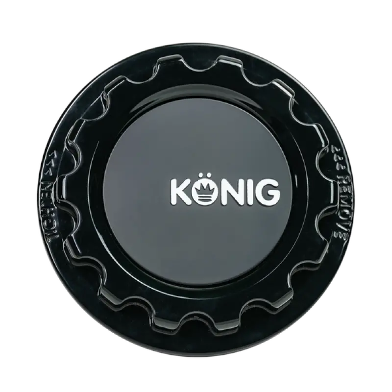 Konig Mrk1 Gloss Black Gear Cap W/ Logo 1