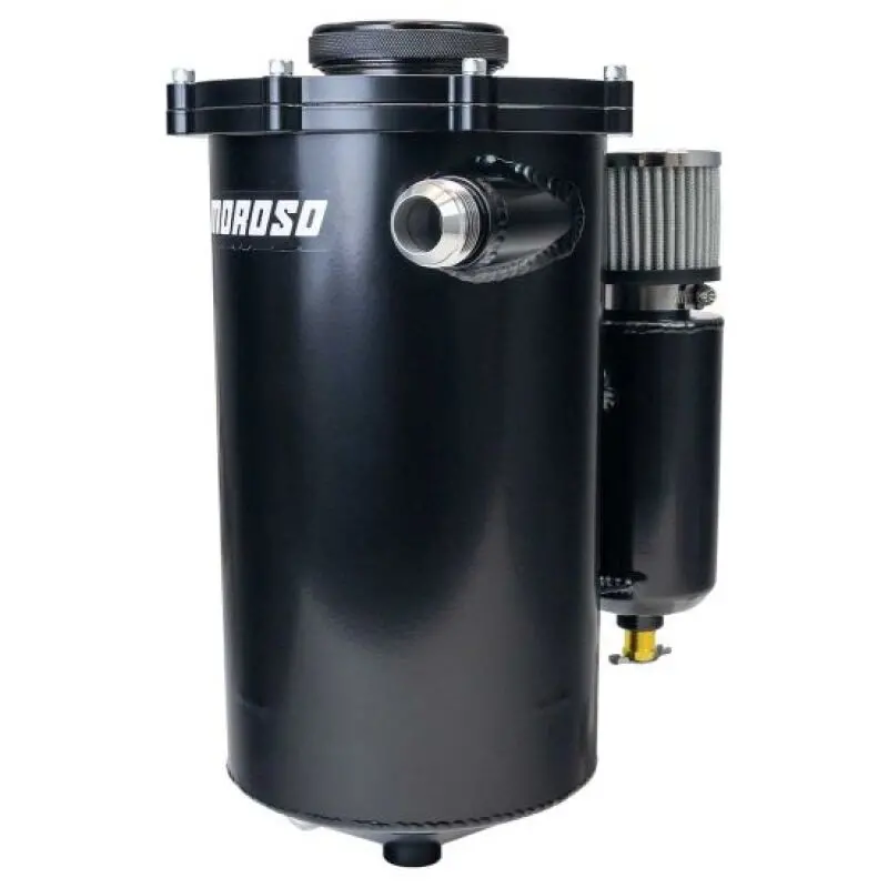 Moroso 2 Piece 15In Tall 7In Dia 7 Quart Dry Sump Tank - Black 1