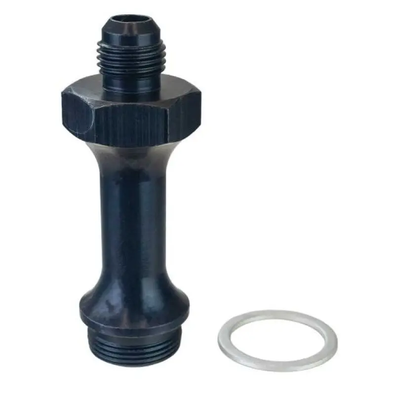 Moroso -6An X 7/8In-20 3In Long Carburetor Fuel Inlet Fitting 1