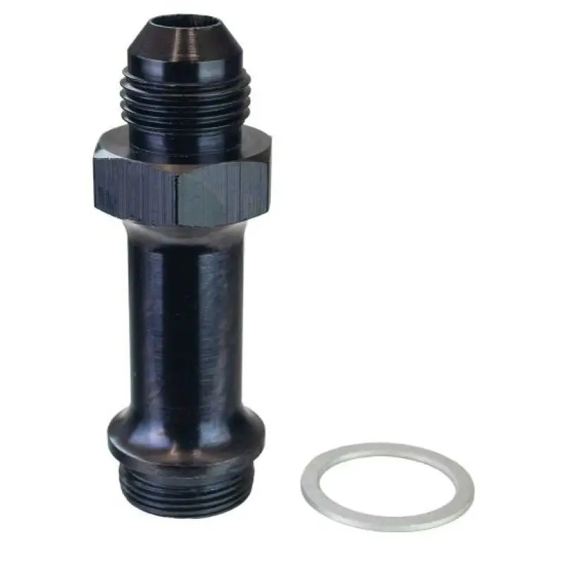 Moroso -8An X 7/8In-20, 3In Long Carburetor Fuel Inlet Fitting 1