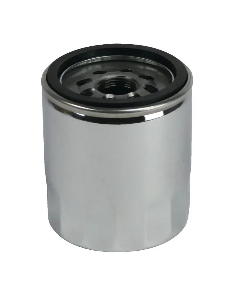 Moroso 97-06 Early Gm Ls 13/16In Thread 3-1/2In Tall Oil Filter - Chrome 1