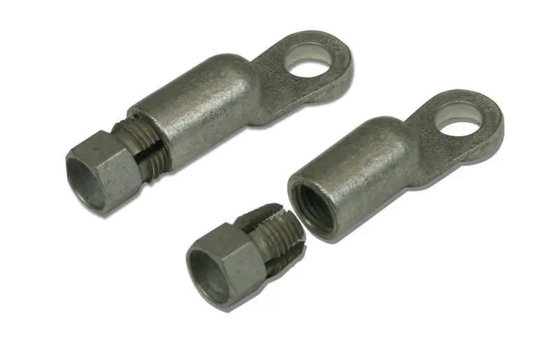 Moroso Battery Cable Remote Fitting End Kit - Compression Style End - 1/2In - 2 Pack 1