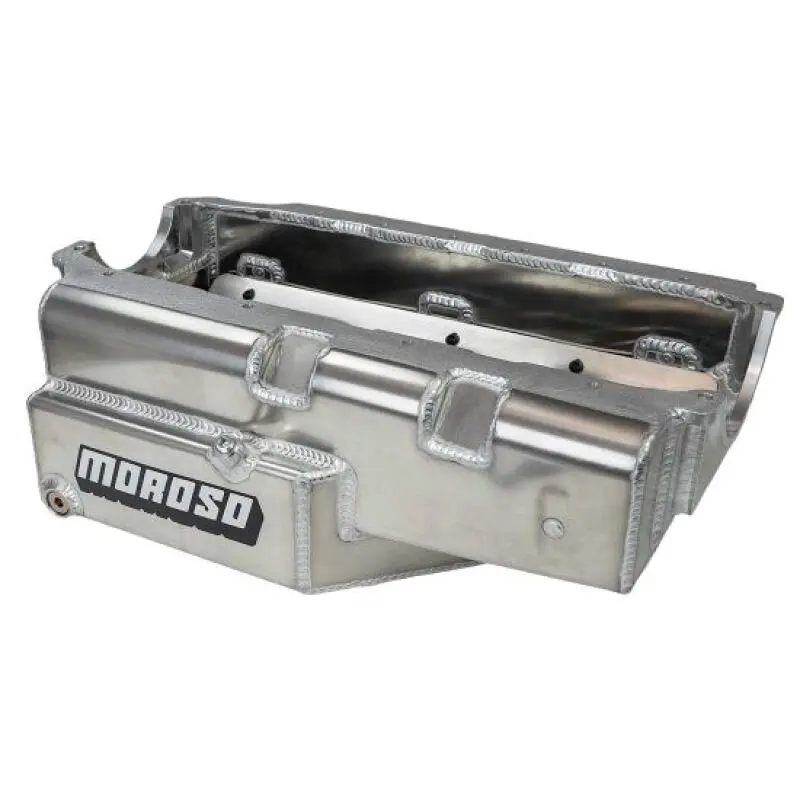 Moroso Pre 85 Sbc 2Pc Rear Seal Circle Track Open Modified 8Qt 7.125In Aluminum Oil Pan 1