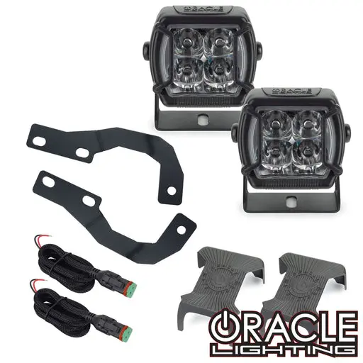 Oracle 10-23 Lexus Gx460 A-Pillar Hood Mount Brackets W/ Vega Series 4 Spotlights 1