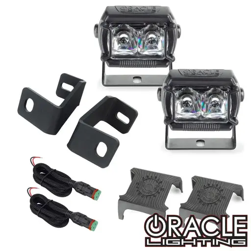 Oracle 15-23 Ford F-150 A-Pillar Hood Mount Brackets W/ Vega Series 2 Spotlights 1