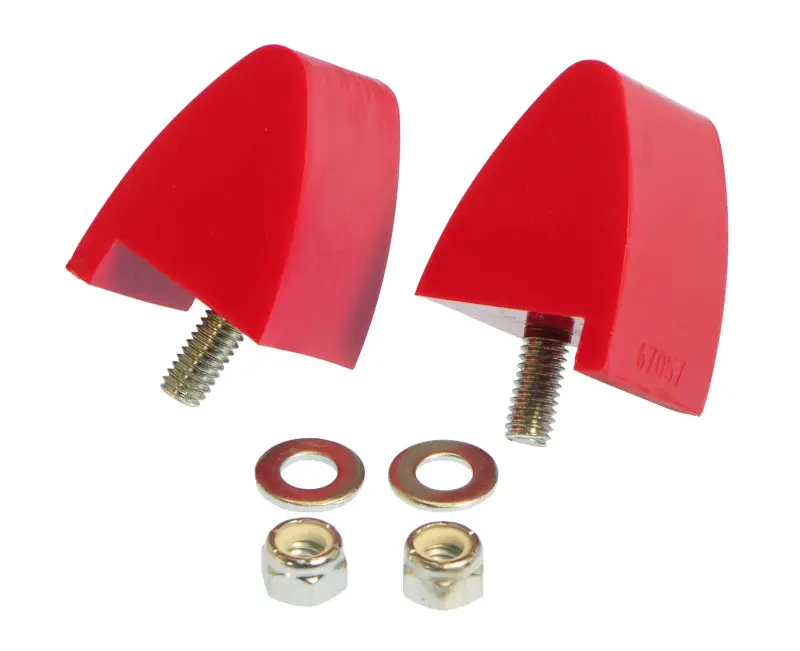 Prothane 64-73 Ford Mustang Front Bump Stops - Red 1