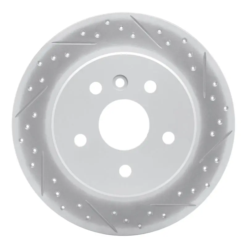 R1 00-04 Toyota Avalon Rear Right Drilled & Slotted Geo-Carbon Rotor 1
