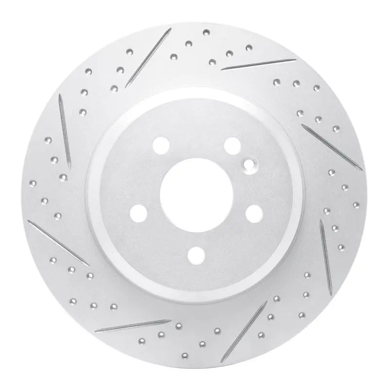 R1 00-05 Mercedes-Benz Ml430 Rear Left Drilled & Slotted Geo-Carbon Rotor 1