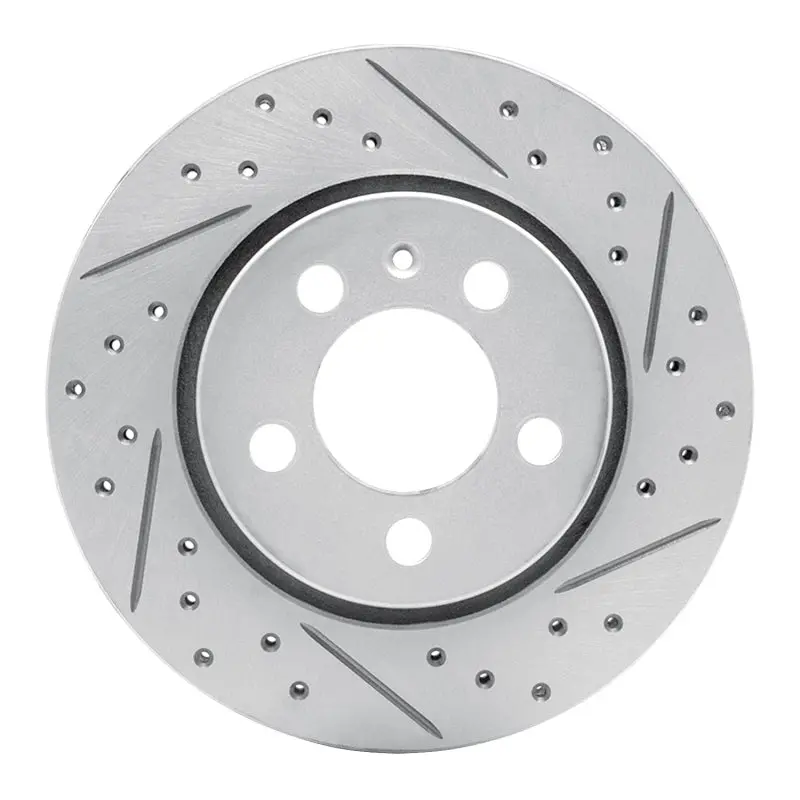 R1 00-06 Audi Tt Quattro Rear Right Drilled & Slotted Geo-Carbon Rotor 1