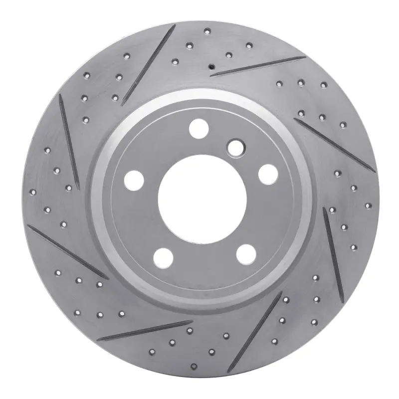 R1 00-06 Bmw X5 Rear Left Drilled & Slotted Geo-Carbon Rotor 1