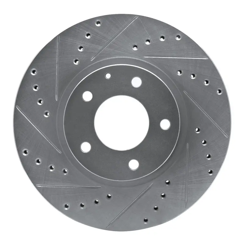 R1 01-02 Mazda Millenia Front Left Drilled & Slotted Silver Brake Rotor 1
