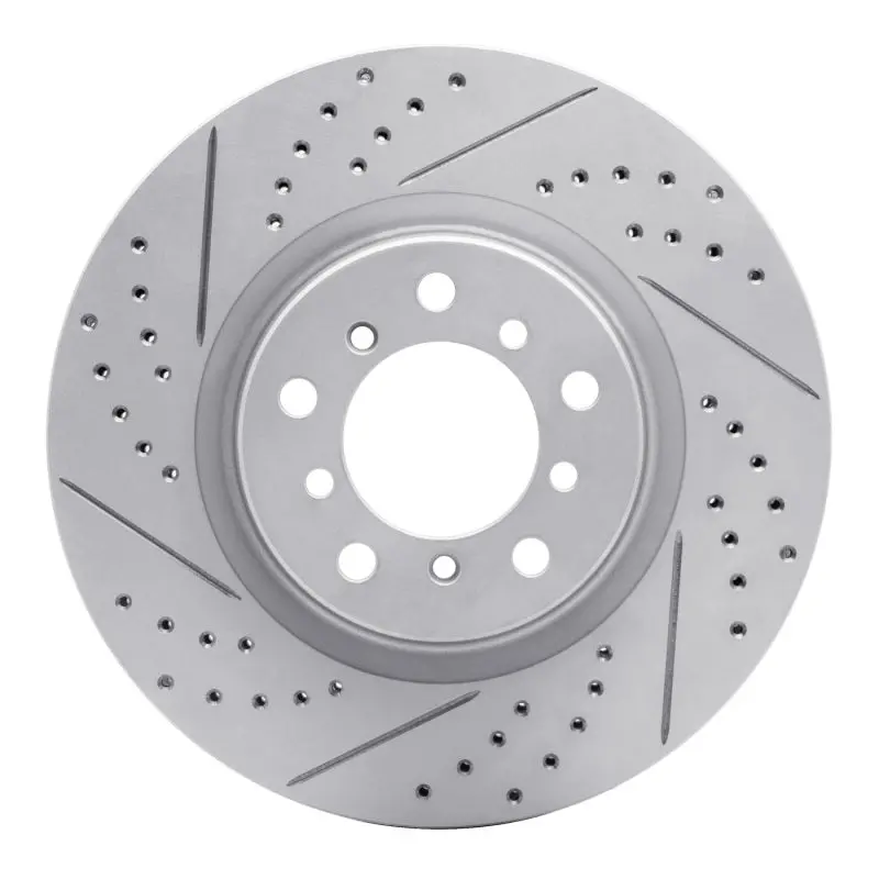 R1 01-06 Bmw M3 Right Front Drilled & Slotted Geo-Carbon Rotor 1