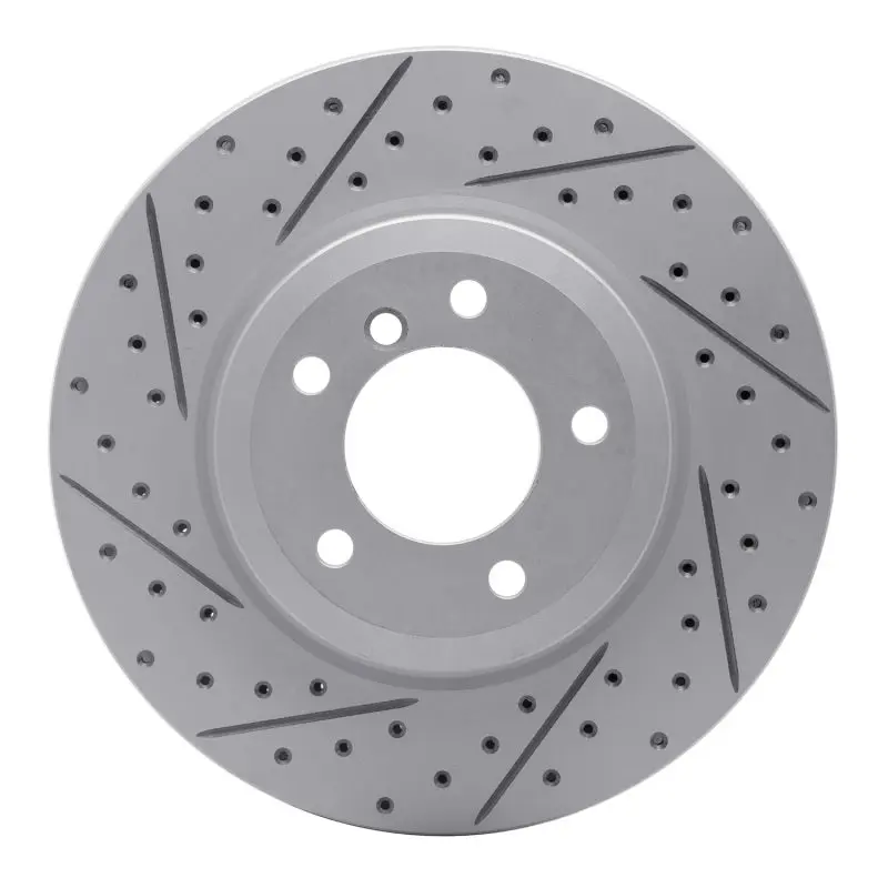 R1 01-08 Bmw 330Xi Front Left Drilled & Slotted Geo-Carbon Rotor 1
