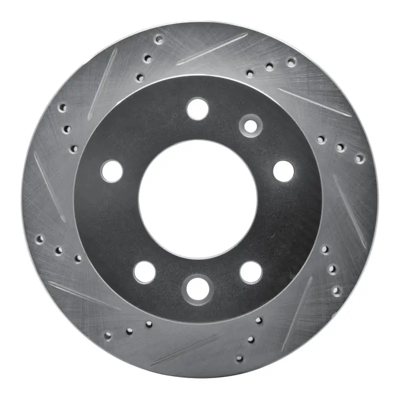 R1 02-06 Dodge Sprinter 2500 Front Left Drilled & Slotted Silver Brake Rotor 1