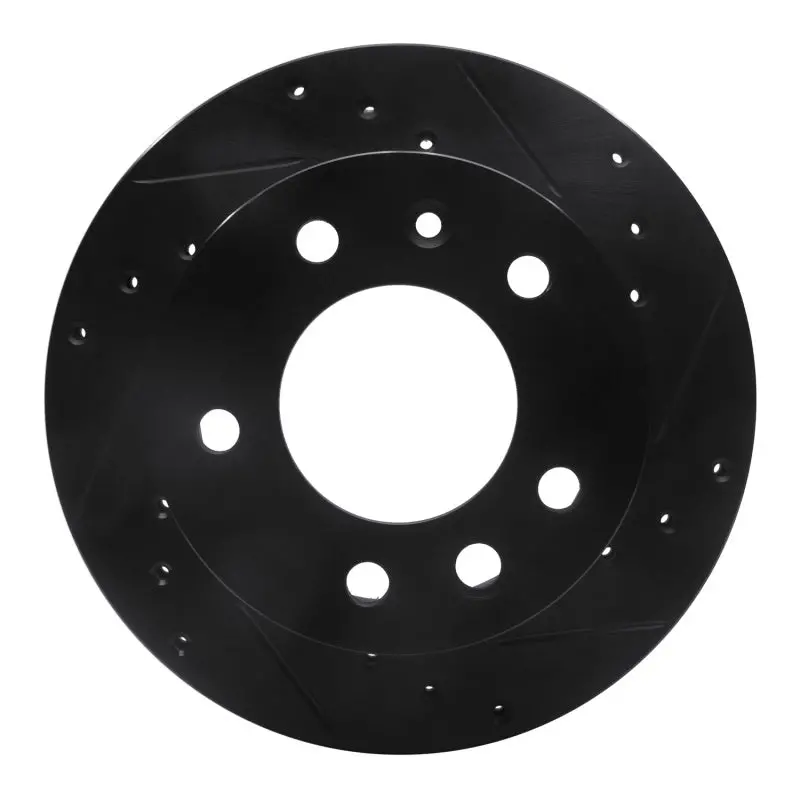 R1 02-06 Dodge Sprinter 2500 Front Right Drilled & Slotted Black Brake Rotor 1