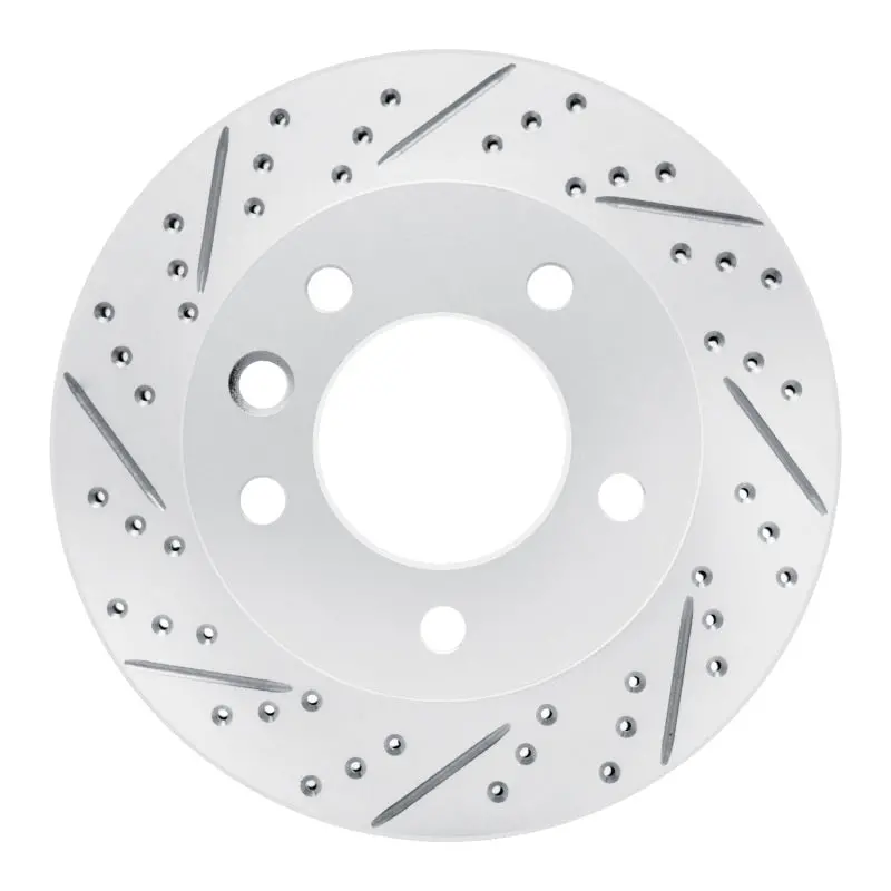 R1 02-06 Dodge Sprinter 3500 Front Left Drilled & Slotted Geo-Carbon Rotor 1