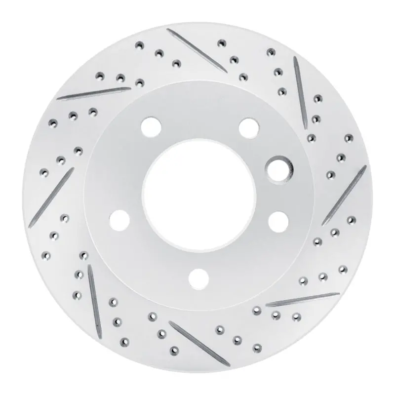 R1 02-06 Dodge Sprinter 3500 Front Right Drilled & Slotted Geo-Carbon Rotor 1