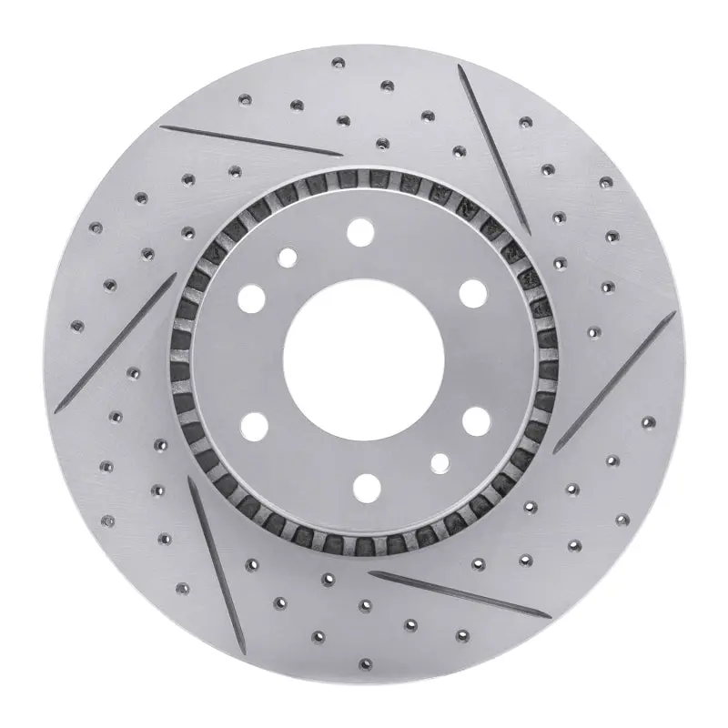 R1 02-09 Buick Rainier Front Right Drilled & Slotted Geo-Carbon Rotor 1